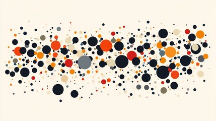 Fototapete - Colorful Abstract Background with Circles in Various Sizes and Hues