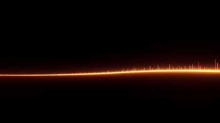 Aufkleber - Digital Sound Wave Visualization on a Black Background