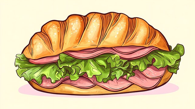 Iconic Dishes Illustration Featuring Global Cuisine and Traditional Recipes
