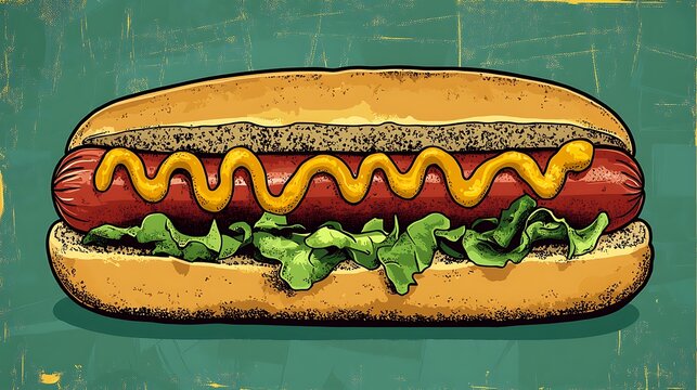 Iconic Dishes Illustration Featuring Global Cuisine and Traditional Recipes
