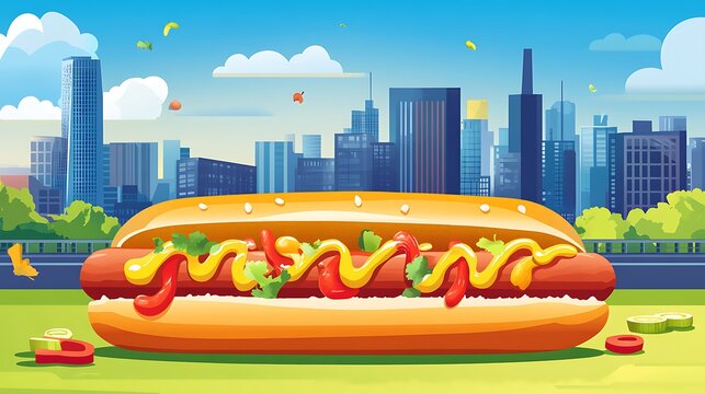 Iconic Dishes Illustration Featuring Global Cuisine and Traditional Recipes