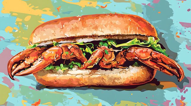 Iconic Dishes Illustration Featuring Global Cuisine and Traditional Recipes