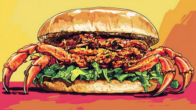 Iconic Dishes Illustration Featuring Global Cuisine and Traditional Recipes