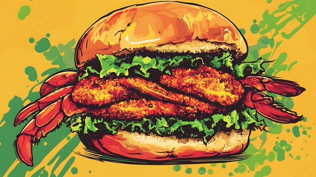 Iconic Dishes Illustration Featuring Global Cuisine and Traditional Recipes