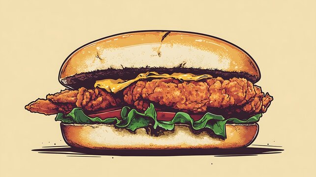Iconic Dishes Illustration Featuring Global Cuisine and Traditional Recipes