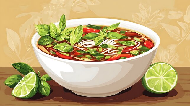 Iconic Dishes Illustration Featuring Global Cuisine and Traditional Recipes