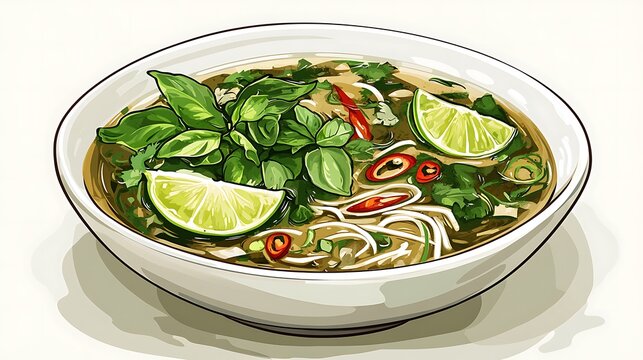 Iconic Dishes Illustration Featuring Global Cuisine and Traditional Recipes