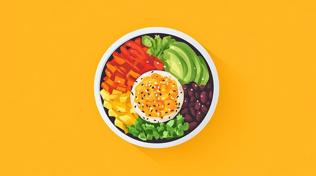 Iconic Dishes Illustration Featuring Global Cuisine and Traditional Recipes
