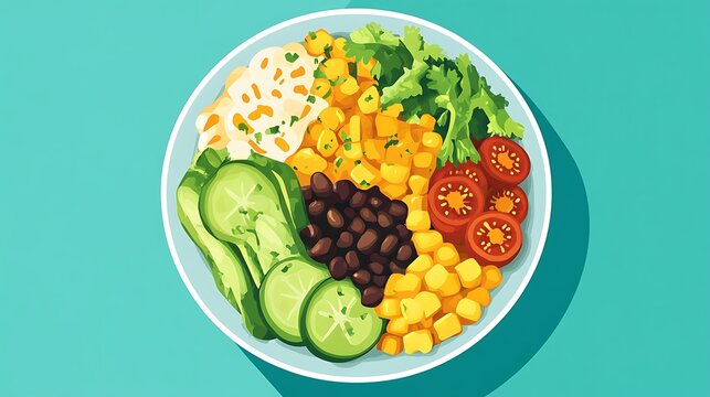 Iconic Dishes Illustration Featuring Global Cuisine and Traditional Recipes