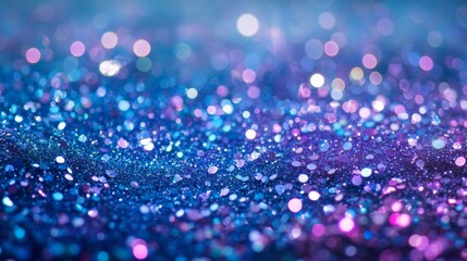 Aufkleber - Abstract Glitter Background with Blue and Pink Shimmering Lights