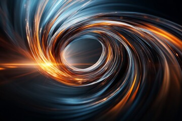 Poster - Dynamic swirl of vibrant colors and light creating a mesmerizing visual effect in deep space