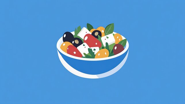 Iconic Dishes Illustration Featuring Global Cuisine and Traditional Recipes