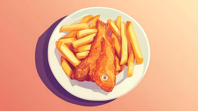 Iconic Dishes Illustration Featuring Global Cuisine and Traditional Recipes