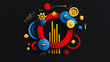© Teeraphon - Abstract black background with Colorful charts and graphs with statistics to innovative analyze business potential and forecast future development of companies growth.