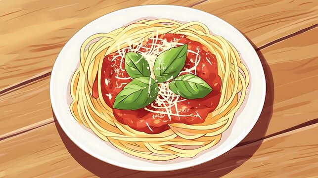 Iconic Dishes Illustration Featuring Global Cuisine and Traditional Recipes
