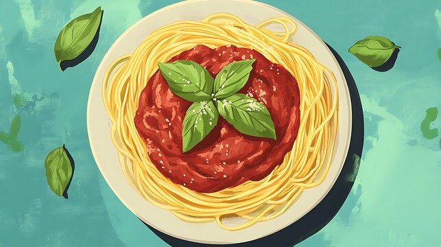 Iconic Dishes Illustration Featuring Global Cuisine and Traditional Recipes