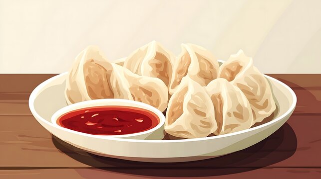 Iconic Dishes Illustration Featuring Global Cuisine and Traditional Recipes