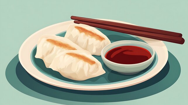 Iconic Dishes Illustration Featuring Global Cuisine and Traditional Recipes