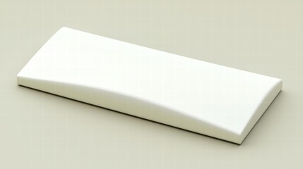 Poster - Smooth White Rectangle Design Element for Modern Backgrounds