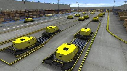 Poster - High-Tech Automated Transport Vehicles in Warehouse Logistics System