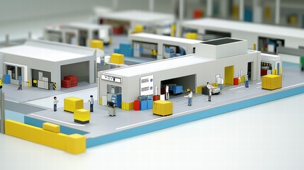 Poster - Detailed Model of Modern Warehouse Logistics and Supply Chain Management