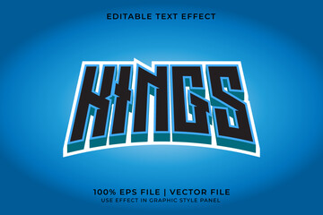 Poster - 3D E-sport Text effect editable vector. Gaming squad logo text effect