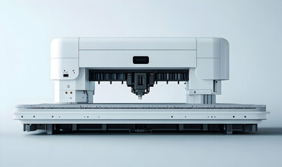 Poster - A modern CNC machine designed for precision cutting and engraving.