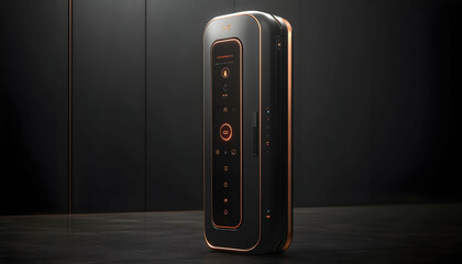Poster - A sleek, modern device with a touch interface, designed for smart home control.