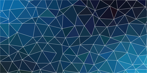 Poster - Colorful Polygonal Mosaic Background.  low poly with lines natural network with triangle shapes design. Background consisting of triangles. LowPoly, Polygone, Dreiecke, Netzwerk, Soziales Netzwerk