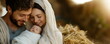 © W.O.W - Christmas. Bible story. Baby Jesus, Mary and Joseph.