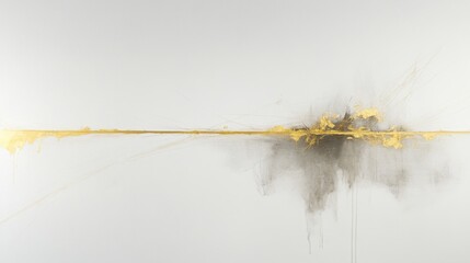 Poster - Abstract golden line minimalist art modern gallery contemporary design close-up view artistic expression for home decor