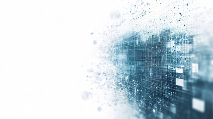 Poster - Abstract Technology Background with Rising Arrow and Digital Elements