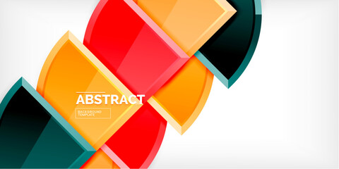 Aufkleber - Triangle circles background. Vector Illustration For Wallpaper, Banner, Background, Card, Book Illustration, landing page