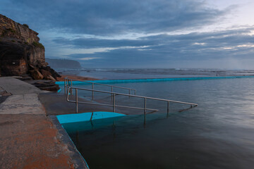 Wall Mural - Morning view by North Narrabeen rock pool, Sydney, Australia.