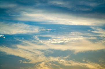 Wall Mural - clear blue sky with no clouds. sun is shining brightly