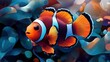 © cloud7days - A stylized clownfish illustration, emphasizing unique shapes and vivid hues to create a modern and artistic appearance.