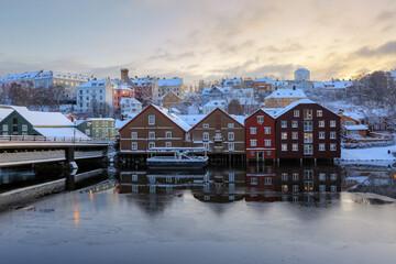 Wall Mural - Winter in Trondheim, Norway