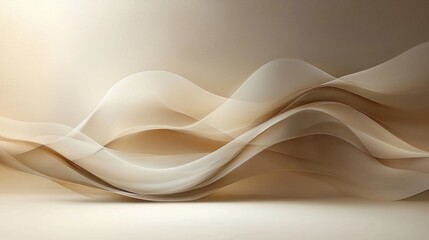 Aufkleber - design showcases abstract background made trendy mocha mousse colors blend seamlessly. Soft flowing shapes create calming atmosphere ideal for various creative projects.