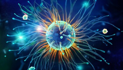Wall Mural - jellyfish in the sea