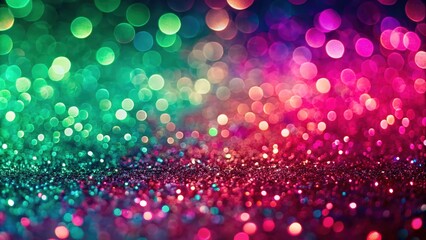 Aufkleber - Abstract Background with Glitter and Colorful Bokeh Lights