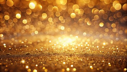 Poster - Golden Sparkle Background A Festive Abstract with Shimmering Lights and Glittering Texture