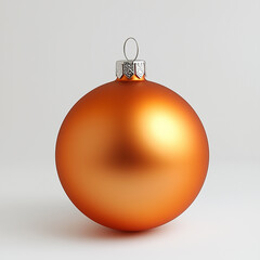 Wall Mural - Matte Metallic Orange Christmas Ornament for Elegant Holiday Decor