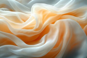 Poster - Silk Fabric Close-Up Soft Focus Natural Light Texture Reflections Still Life Style