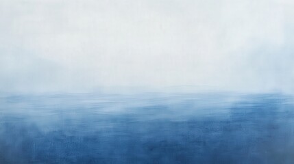 Poster - Tranquil Abstract Ocean Scene with Soft Blue Hues and Calm Atmosphere Ideal for Serene Backgrounds and Minimalist Art Displays