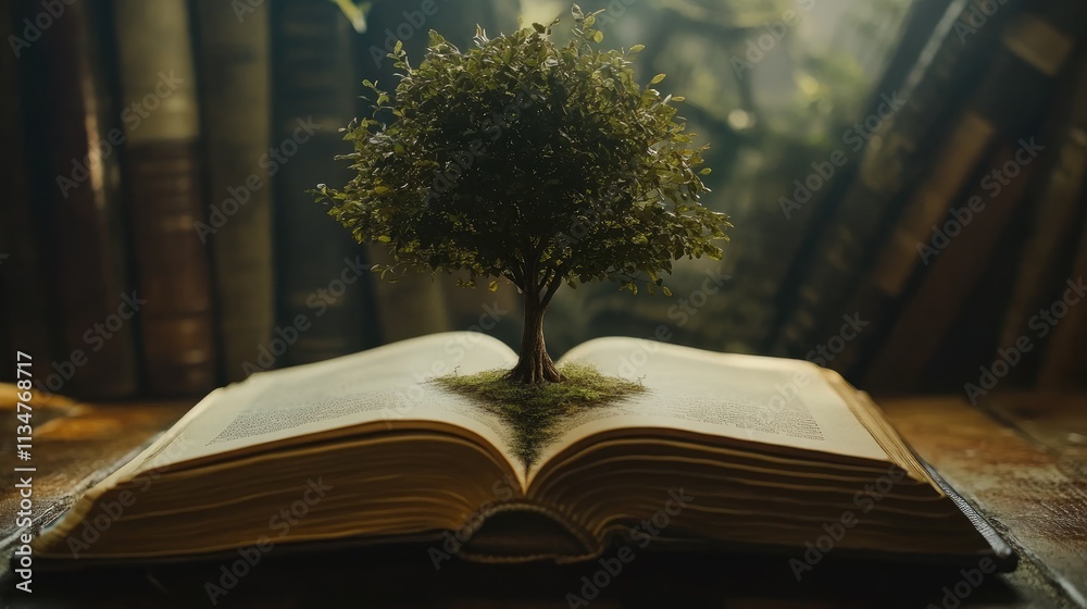 World philosophy day education concept tree of knowledge planting on ...