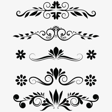 A sophisticated collection of black decorative
