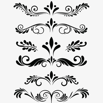 A sophisticated collection of black decorative