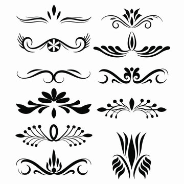 A sophisticated collection of black decorative