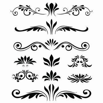 A sophisticated collection of black decorative