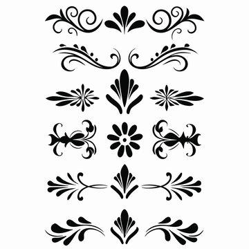 A sophisticated collection of black decorative